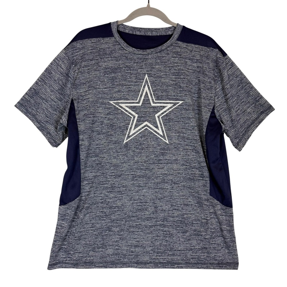 Dallas Cowboys Shirt Mens L Blue NFL Football Heathered Star Graphic Tee Top